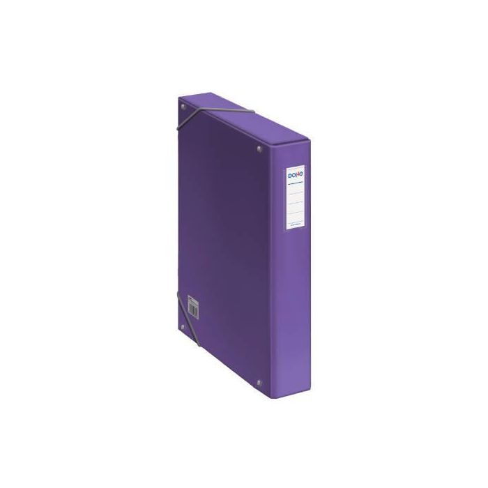 Cajas de Proyectos Cartón Forrado Lomo de 5 Cm Morado con Etiqueta 245X350X50 Dohe 10363 Cajas de Proyectos Cartón Forrado Lomo de 5 Cm Morado con Etiqueta 245X350X50 Dohe 10363