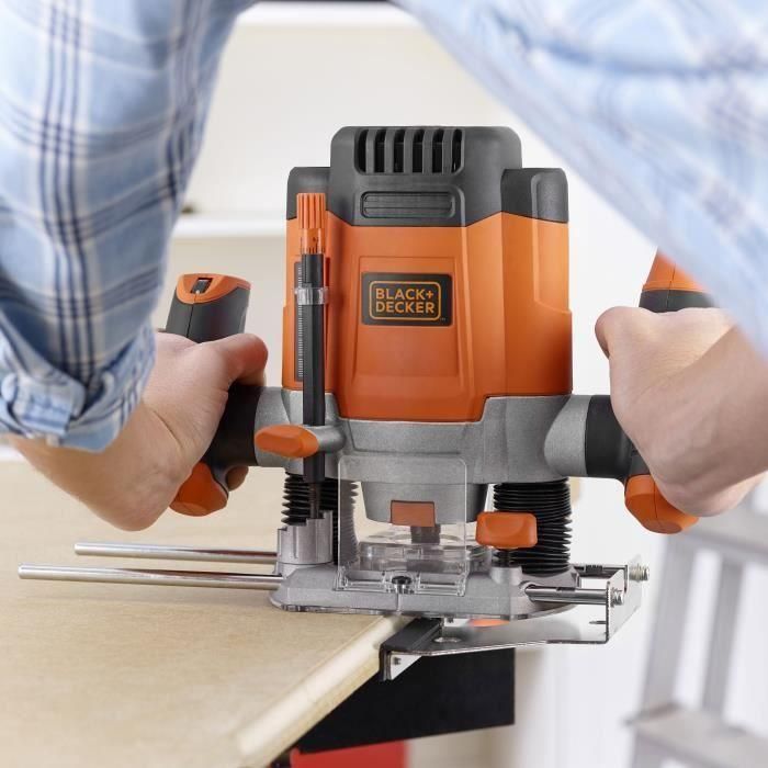 Enrutador BLACK + DECKER KW1200E-QS 1200W - 7 accesorios 2 Enrutador BLACK + DECKER KW1200E-QS 1200W - 7 accesorios 2