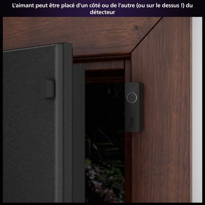 Philips Hue PHI1701429819288 Sensores de Contacto Seguros x2 Negros - Fácil Instalación y Control por App 3