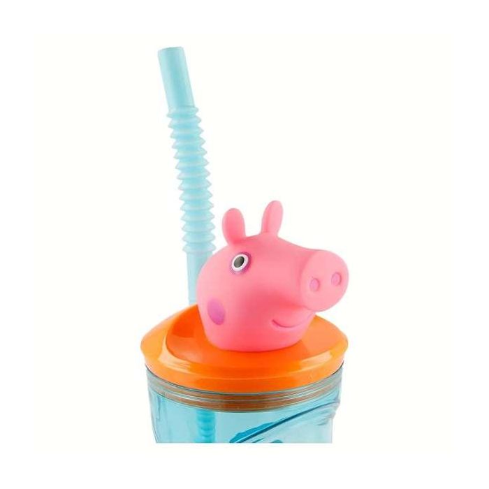 Vaso con figurita 3D peppa pig core 360 ml. 4 Vaso con figurita 3D peppa pig core 360 ml. 4