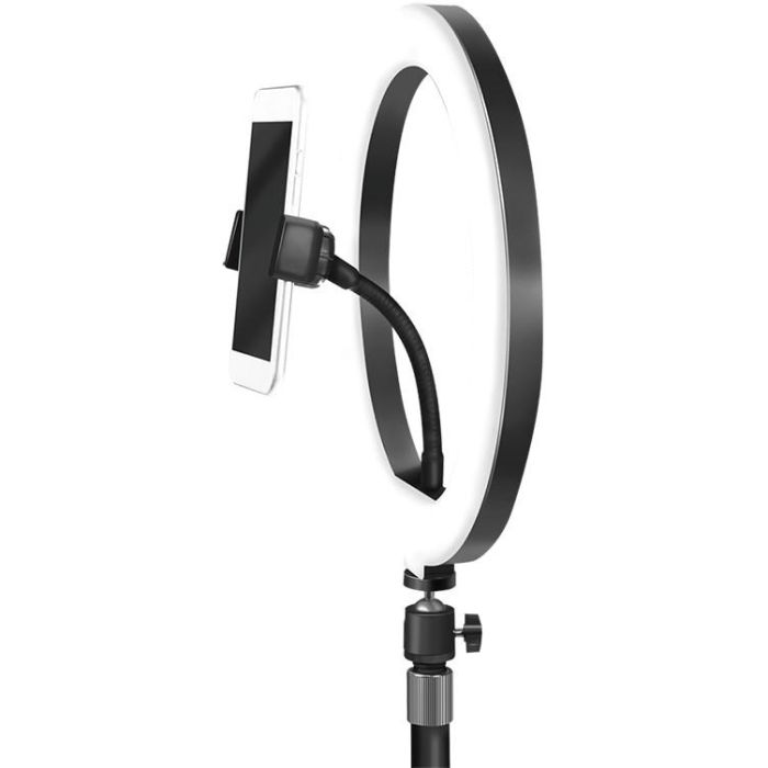 Logilink Smartphone-Ringlicht-Stativ m. Fernauslöser.DM 25cm 2