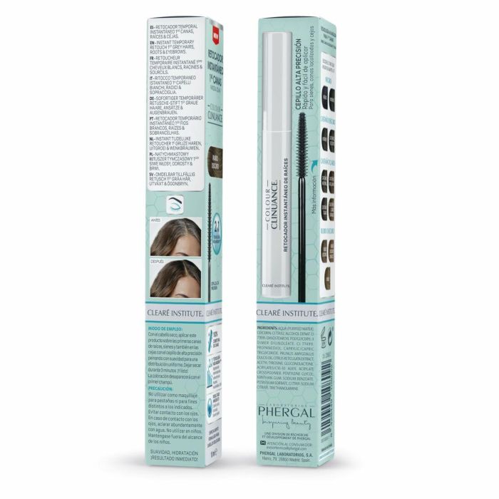 Clearé Institute COLOUR CLINUANCE Retocador de Canas Raíces y Cejas Instantáneo Rubio Oscuro 10 ml 2