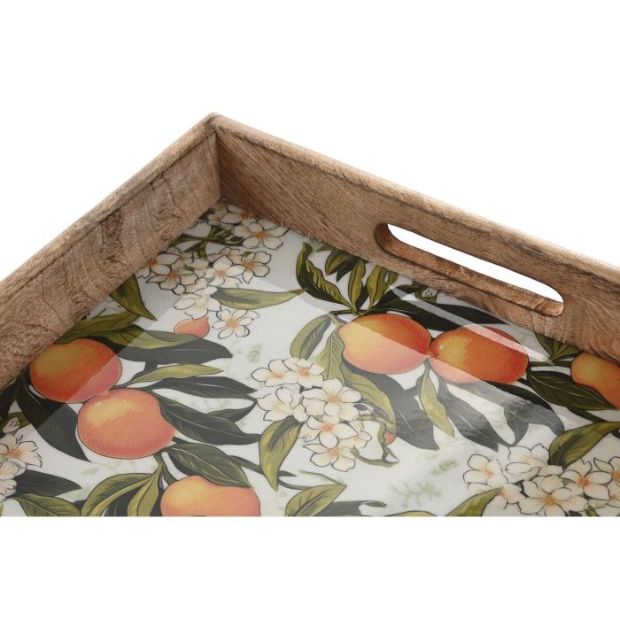 DKD Home Decor Bandeja Tropical Multicolor de Madera de Mango Lacado 43.5 x 27 x 5 cm Apto Lavavajillas 2 DKD Home Decor Bandeja Tropical Multicolor de Madera de Mango Lacado 43.5 x 27 x 5 cm Apto Lavavajillas 2