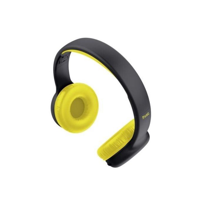 Trust 25405 Auriculares Inalámbricos Infantiles Nouna Kids con Micrófono, Bluetooth, Límite Volumen 85 dB, 15h Batería, Plegables, Negros 1 Trust 25405 Auriculares Inalámbricos Infantiles Nouna Kids con Micrófono, Bluetooth, Límite Volumen 85 dB, 15h Batería, Plegables, Negros 1