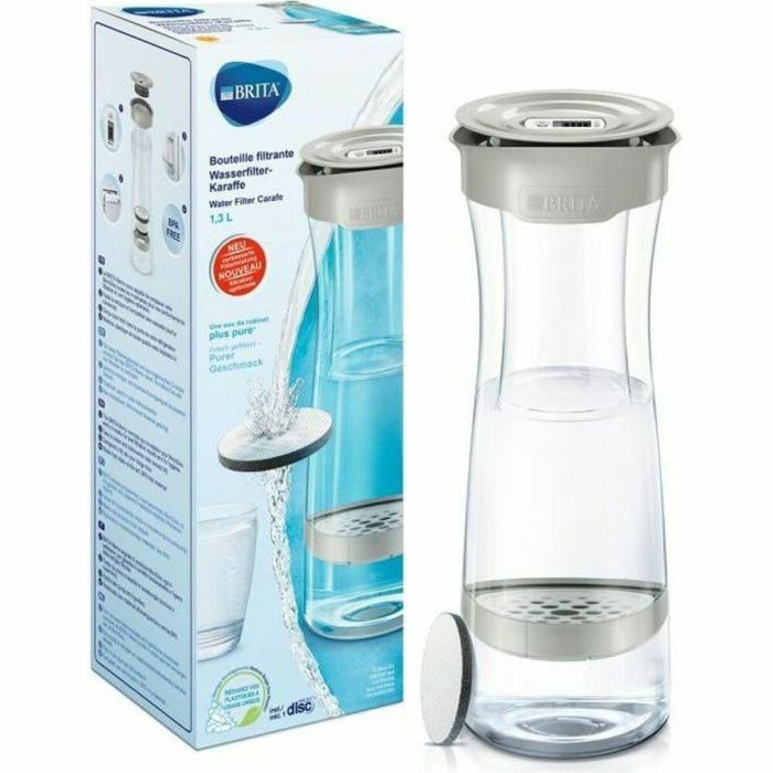 Brita Fill & Serve 1031311 Botella de filtro 1.3L - Gris pastel Brita Fill & Serve 1031311 Botella de filtro 1.3L - Gris pastel