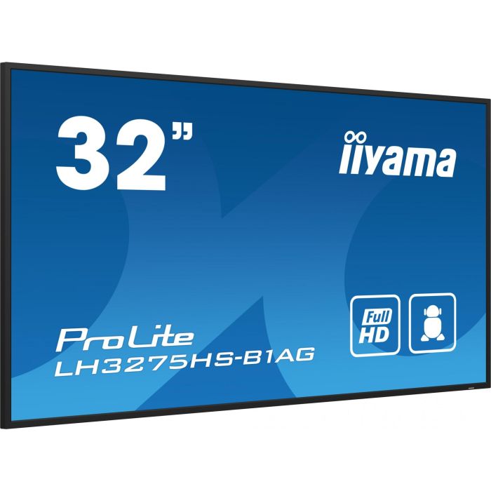 iiyama Monitor Profesional 32" FHD IPS 1920x1080 500cd/m² Horizontal/Vertical Android 11 WiFi LAN HDMI DisplayPort USB 24/7 10 iiyama Monitor Profesional 32" FHD IPS 1920x1080 500cd/m² Horizontal/Vertical Android 11 WiFi LAN HDMI DisplayPort USB 24/7 10