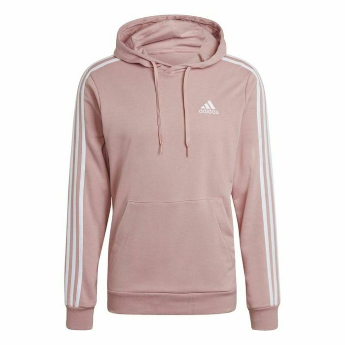 Sudadera con Capucha Hombre Adidas Essentials Wonder Mauve 3 Stripes Rosa 0 Sudadera con Capucha Hombre Adidas Essentials Wonder Mauve 3 Stripes Rosa 0