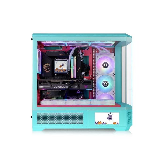 Thermaltake CA-11H-00FLWN-00 Caja Full Tower ATX EATX Micro-ATX Mini-ITX Color Menta Fresa con Ventana Lateral y Soporte Multi Iluminación 1 Thermaltake CA-11H-00FLWN-00 Caja Full Tower ATX EATX Micro-ATX Mini-ITX Color Menta Fresa con Ventana Lateral y Soporte Multi Iluminación 1