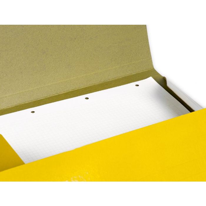 Carpeta Liderpapel Gomas Folio 3 Solapas Carton Plastificado Color Amarillo 7