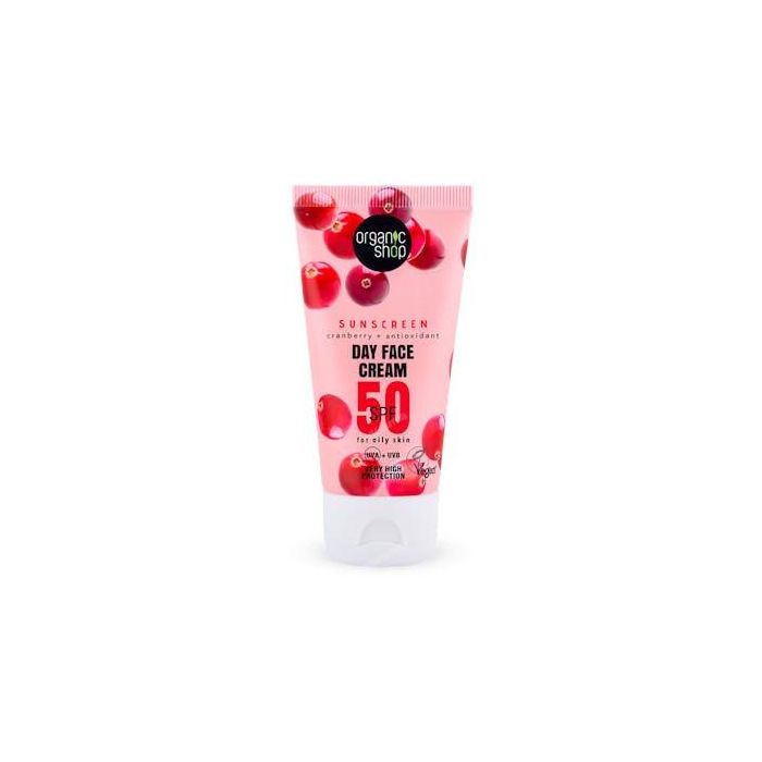 Crema De Dia Facial Con Proteccion Solar Arandano Rojo + Antioxidantes Spf50, 50 Ml Crema De Dia Facial Con Proteccion Solar Arandano Rojo + Antioxidantes Spf50, 50 Ml