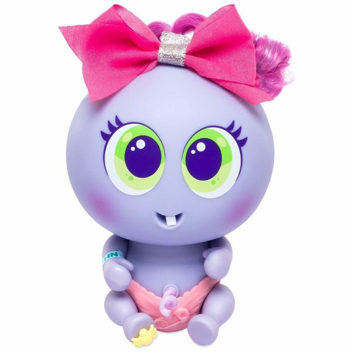 Ksimerito Isabelonga Niu Gen Morado - Muñeca Bebé Interactiva para Adoptar. Tamaño: 15,5x19,5x13,5 cm. A partir de 3 Años. 10