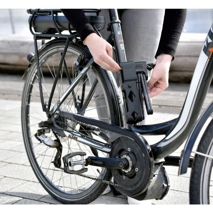Candado plegable para bicicleta - BURG WACHTER - 790 90 BLACK SB - Alta seguridad, acero de 8 mm 2 Candado plegable para bicicleta - BURG WACHTER - 790 90 BLACK SB - Alta seguridad, acero de 8 mm 2