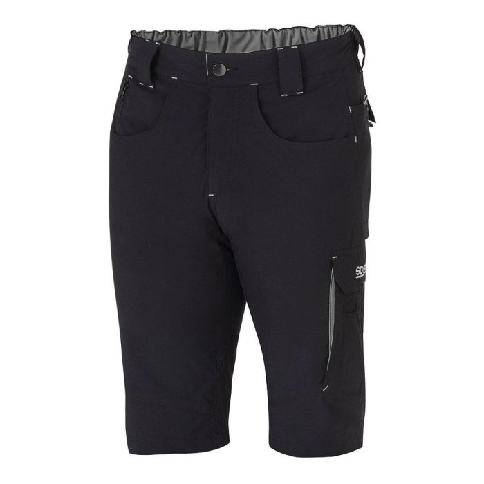 Sparco S02428NRGS1S Pantalón Corto Light Tech de Trabajo con Bandas Reflectantes y Bolsillo Cremallera, Negro-Gris, Talla S 0 Sparco S02428NRGS1S Pantalón Corto Light Tech de Trabajo con Bandas Reflectantes y Bolsillo Cremallera, Negro-Gris, Talla S 0