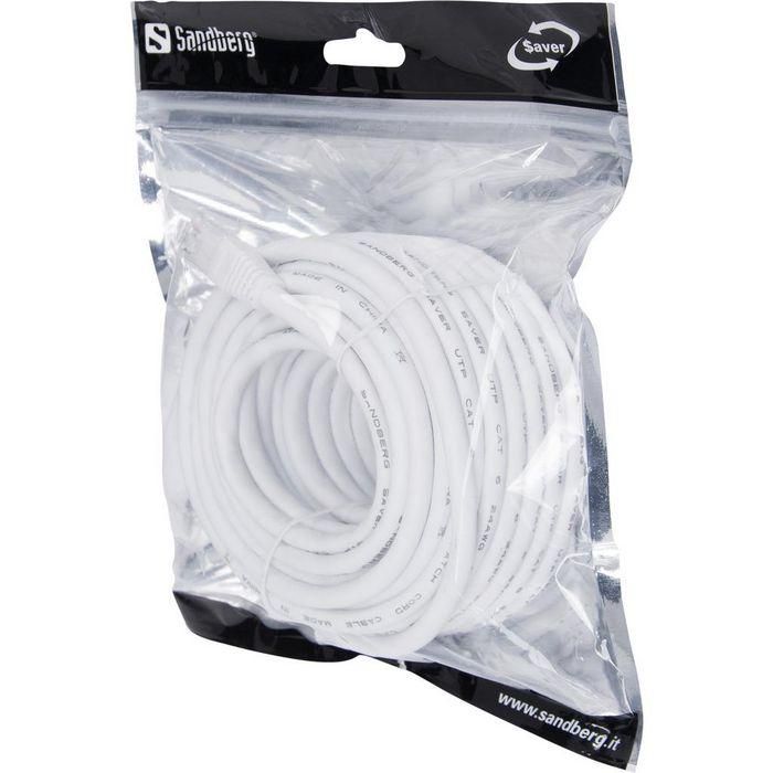 Cable de Red Rígido UTP Categoría 6 Sandberg 306-97 Blanco 10 m 1 Cable de Red Rígido UTP Categoría 6 Sandberg 306-97 Blanco 10 m 1