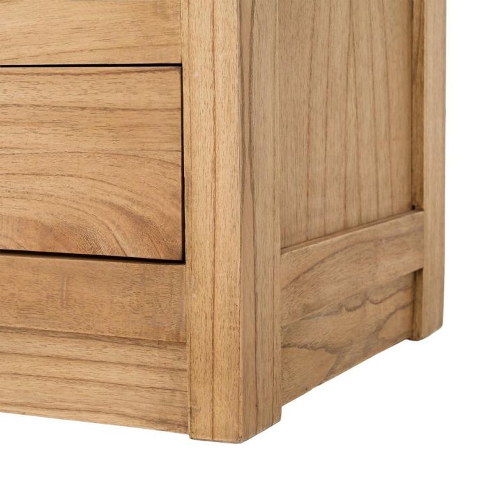 Vitrina Natural Madera Mindi Salón 90 X 40 X 180 cm