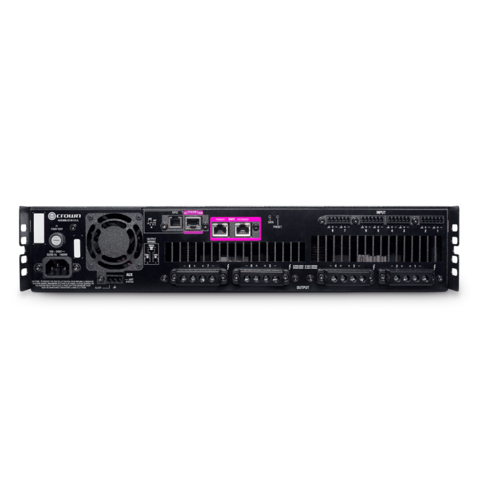 Amplificador De Potencia De Ocho Canales, 300W @ 4? Con Audio En Red Dante? / Aes67, Y Compatible C 1