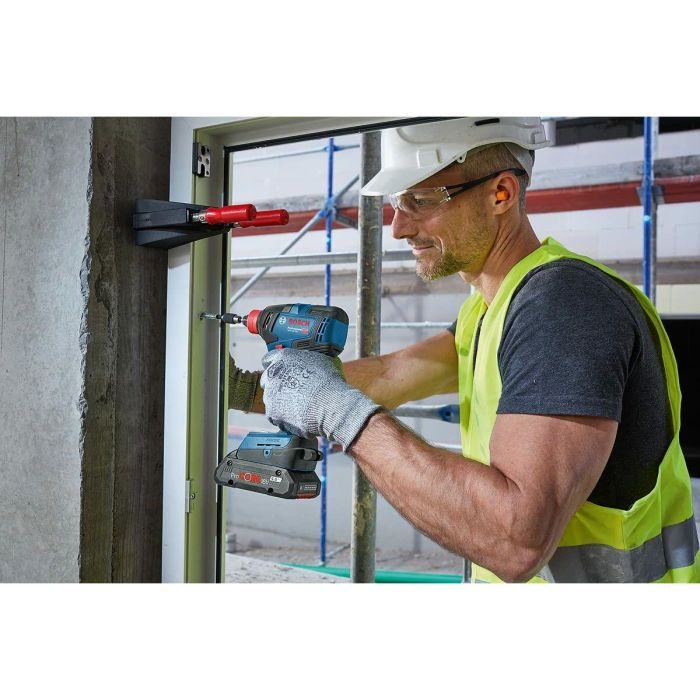 Bosch Professional Kit Combo 2 Herramientas 18V: Atornillador de Impacto GDX 18V-200, Taladro GSR 18V-55, 2 Baterías 4.0Ah y Cargador 3