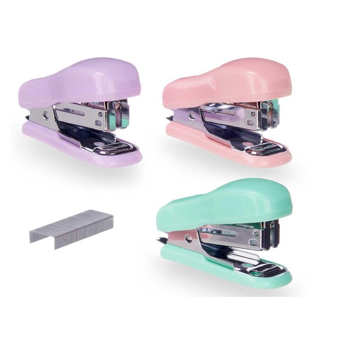 Grapadora Pincello 500 grapas surtidos colores 6,5 cm - Morado, Rosa, Verde (36 Unidades) 1 Grapadora Pincello 500 grapas surtidos colores 6,5 cm - Morado, Rosa, Verde (36 Unidades) 1