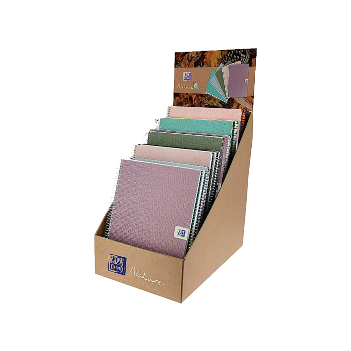 Oxford european book nature Cuaderno espiral Din A4+ Expositor sobremesa 21 unidades surtidas 1