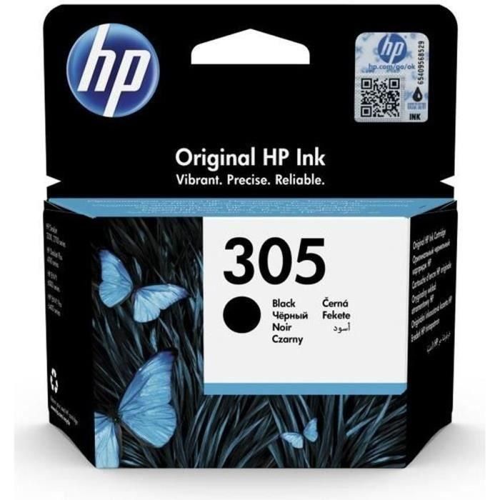 Cartucho de tinta negro original HP 305 para HP DeskJet 2300/2700 / Plus 4100, ENVY 6000 / Pro 6400 (3YM61AE)