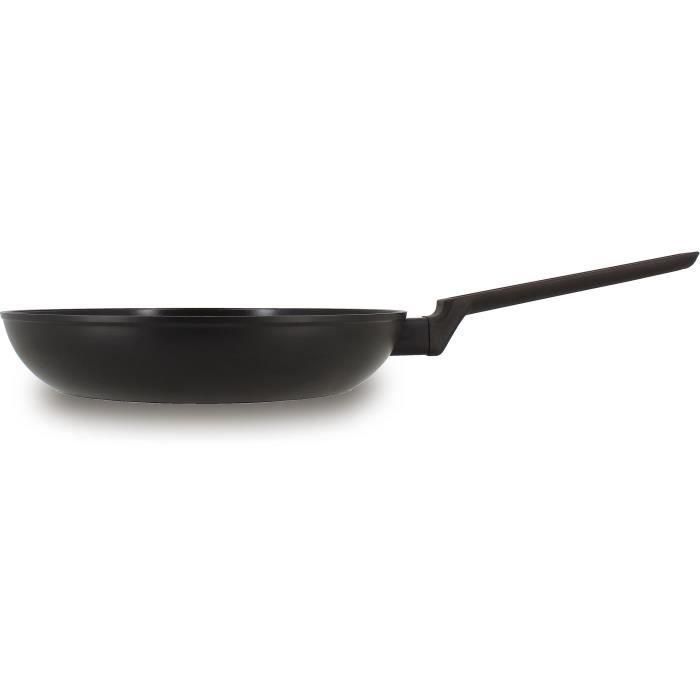 Sartén - MENASTYL - 6020637 - Aluminio forjado - 26 cm - Negro - Apto para todo tipo de fuegos, incluida inducción Sartén - MENASTYL - 6020637 - Aluminio forjado - 26 cm - Negro - Apto para todo tipo de fuegos, incluida inducción