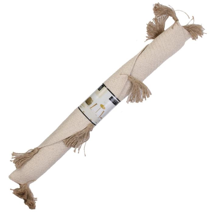 Home Deco Factory Alfombra Redonda con Flecos Mirage Beige Diámetro 90 cm para Salón/Dormitorio 2 Home Deco Factory Alfombra Redonda con Flecos Mirage Beige Diámetro 90 cm para Salón/Dormitorio 2