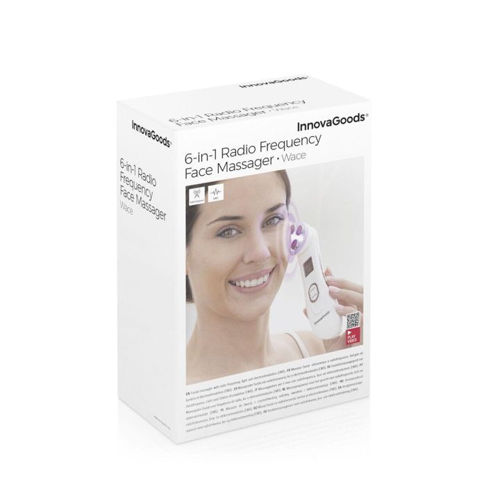 Masajeador Facial con Radiofrecuencia, Fototerapia y Electroestimulación Wace InnovaGoods 1 Masajeador Facial con Radiofrecuencia, Fototerapia y Electroestimulación Wace InnovaGoods 1