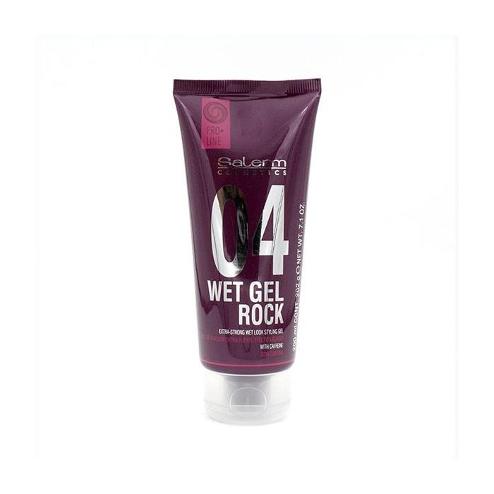 Salerm Gel de peinado Proline 04 Wet Gel Rock, efecto memoria, 200 ml