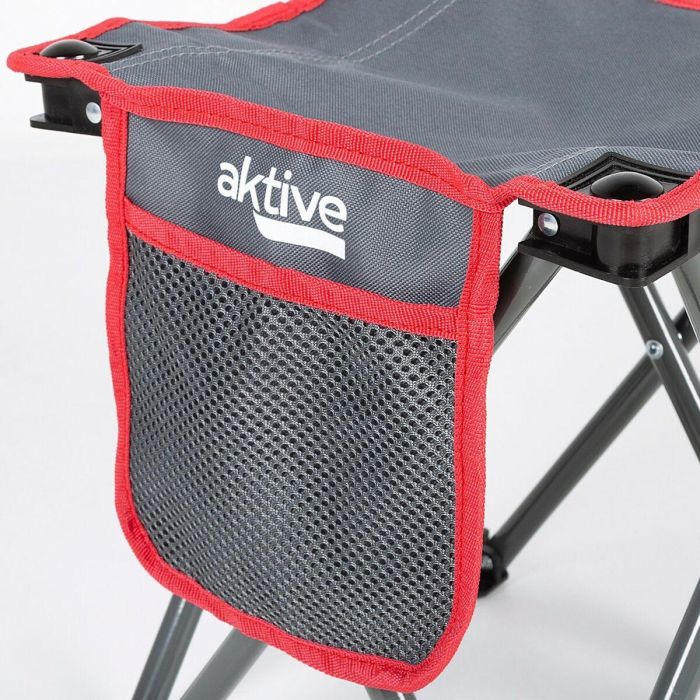 Taburete Aktive Plegable Camping Gris 30 x 32 x 30 cm (4 Unidades) 4 Taburete Aktive Plegable Camping Gris 30 x 32 x 30 cm (4 Unidades) 4
