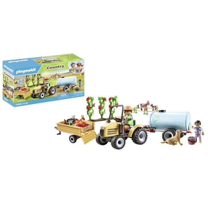 Tractor Con Tráiler Y Cisterna Country 71442 Playmobil 5 Tractor Con Tráiler Y Cisterna Country 71442 Playmobil 5