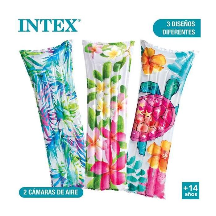Intex Colchoneta 5 Tubos Fashion 183x69 cm - Modelos Surtidos 16