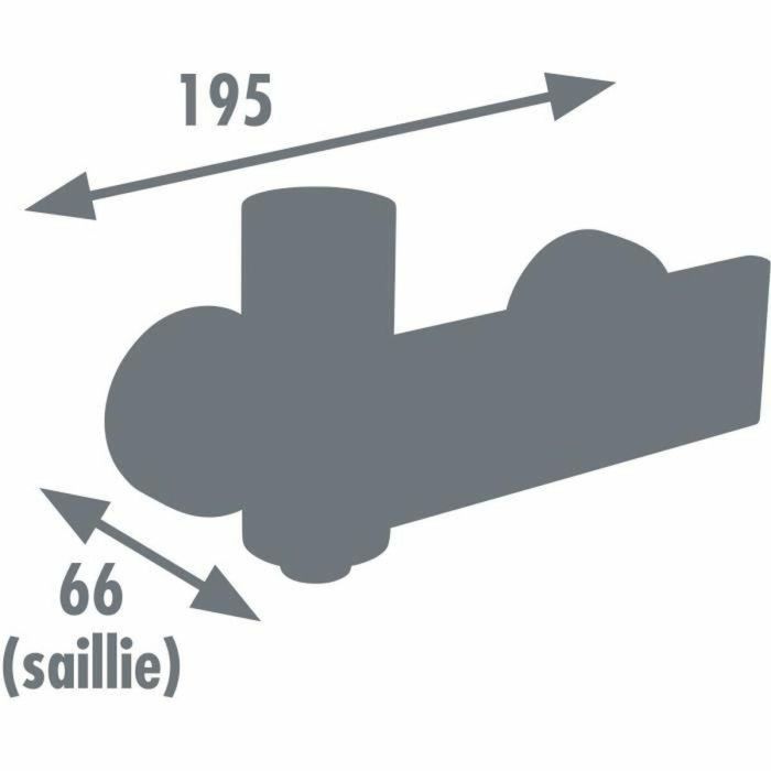 Edouard Rousseau Mezclador de ducha EDO3047404057800 Acero Negro Negro / Cromo 1 Edouard Rousseau Mezclador de ducha EDO3047404057800 Acero Negro Negro / Cromo 1