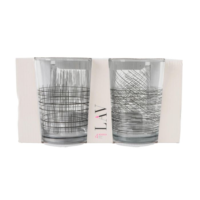 Set 4 Vasos Sidra 520 cc Black Li - LAV (6 Cajas) 1 Set 4 Vasos Sidra 520 cc Black Li - LAV (6 Cajas) 1