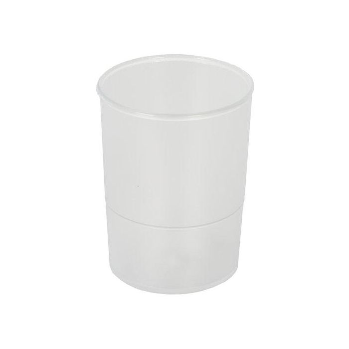 Porta Lapices Plastico Redondo Cristal