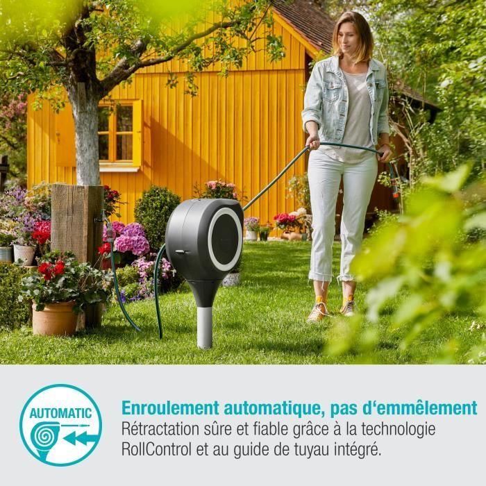 Gardena Enrollador de Manguera Automático RollUp S 15 m 11 mm Rebobinado Auto. Anti-Torsión Borde Blanco 3 Gardena Enrollador de Manguera Automático RollUp S 15 m 11 mm Rebobinado Auto. Anti-Torsión Borde Blanco 3