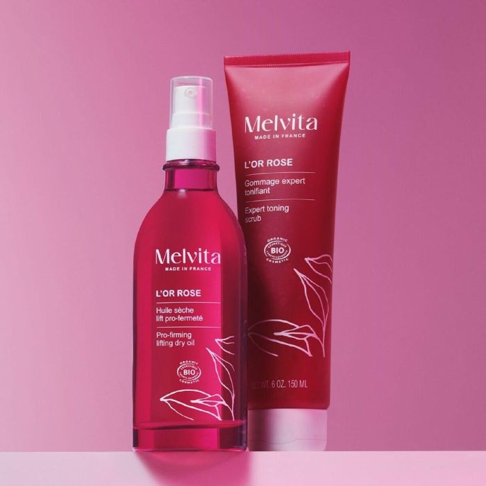 Melvita L'OR ROSE Exfoliante Tonificante Reafirmante y Suavizante con Bayas Rosadas para Piel Radiante y Anti-celulitis 150 ml 4 Melvita L'OR ROSE Exfoliante Tonificante Reafirmante y Suavizante con Bayas Rosadas para Piel Radiante y Anti-celulitis 150 ml 4