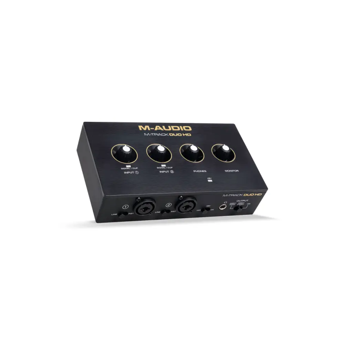MAUDIO M-Track Duo HD Interfaz de Audio USB-C 2x2 24 bits/192 kHz con Previo Crystal y Software Producer Essentials 1