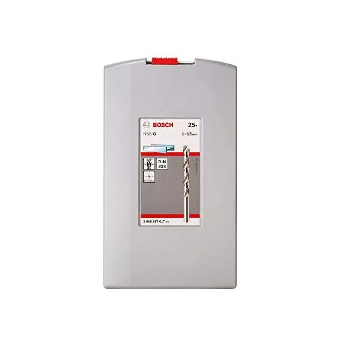 Bosch ProBox 25 Brocas HSS-G Rectificadas 1-13 mm 135° (25 Piezas) 2 Bosch ProBox 25 Brocas HSS-G Rectificadas 1-13 mm 135° (25 Piezas) 2