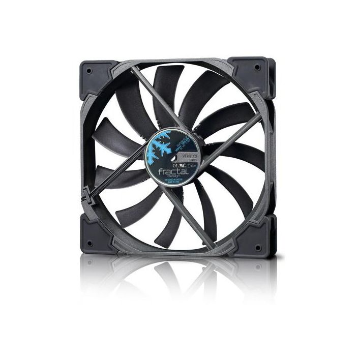Fractal Design FD-FAN-VENT-HF14-BK Ventilador Carcasa PC 14 cm 850-1200 RPM, 18.3-26.5 dB, 118.2 cfm Negro/Gris