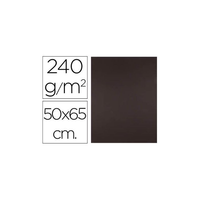 Cartulina Liderpapel 50x65 cm 240 gr-M2 Marron Paquete De 25 Hojas