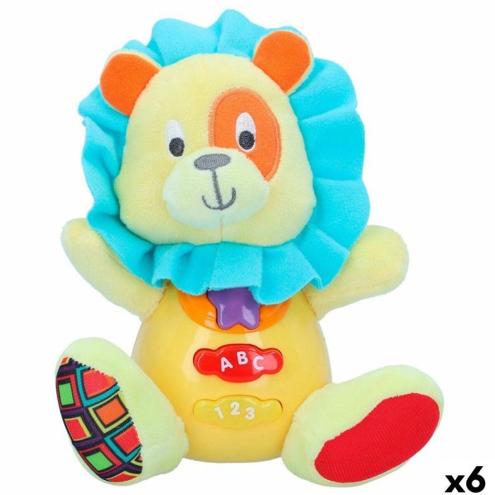 Peluche con Sonido Winfun León 15 x 15 x 9 cm (6 Unidades) Peluche con Sonido Winfun León 15 x 15 x 9 cm (6 Unidades)
