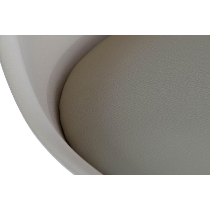 DKD Home Decor Taburete Scandi Beige Haya y PU Altura Asiento 75 cm, 109x48.5x55 cm 4
