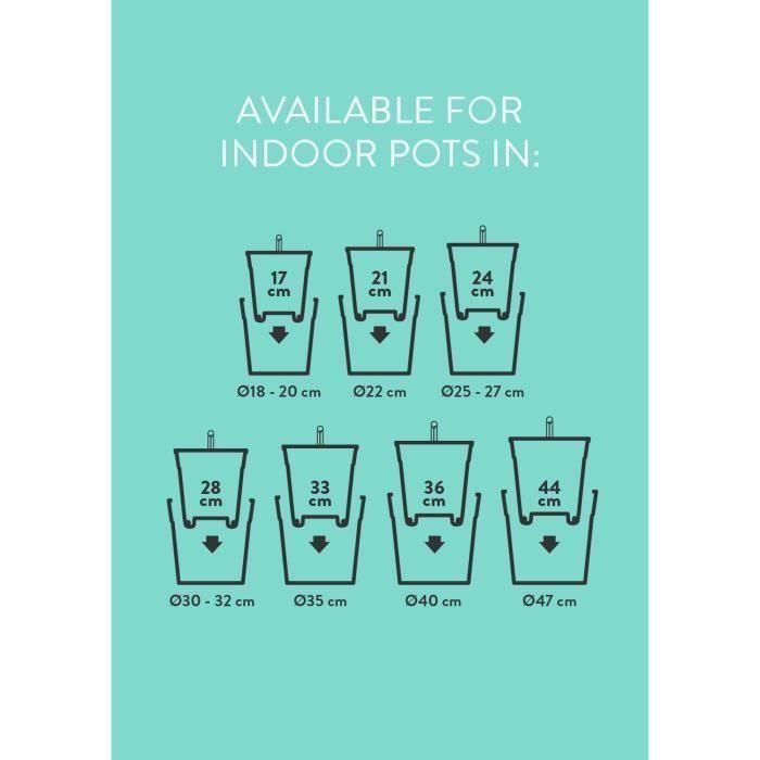 Elho ELH8711904331603 Maceta con autorriego Insert 33, Negro, Ø 33 x H 31 cm, para interior, 100% reciclada 3 Elho ELH8711904331603 Maceta con autorriego Insert 33, Negro, Ø 33 x H 31 cm, para interior, 100% reciclada 3