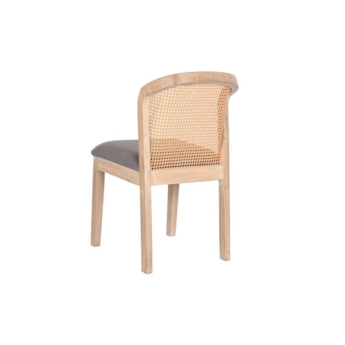DKD Home Decor Silla Moderna Gris Oscuro de Poliéster y Abeto, Desmontable, Altura Asiento 51 cm, 61x86x46 cm 5