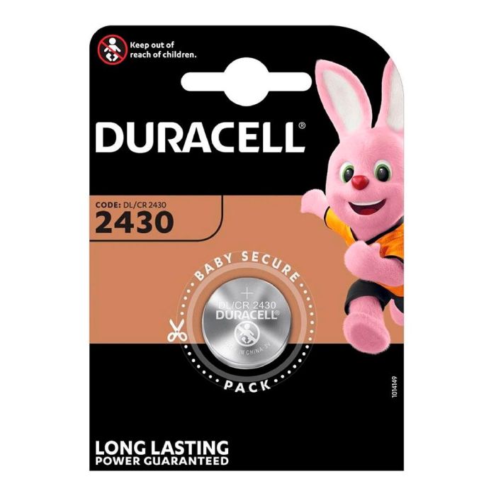 Duracell Pila Botón Litio CR2430 3V Ø24,5 x 3mm Blister 1 Unidad