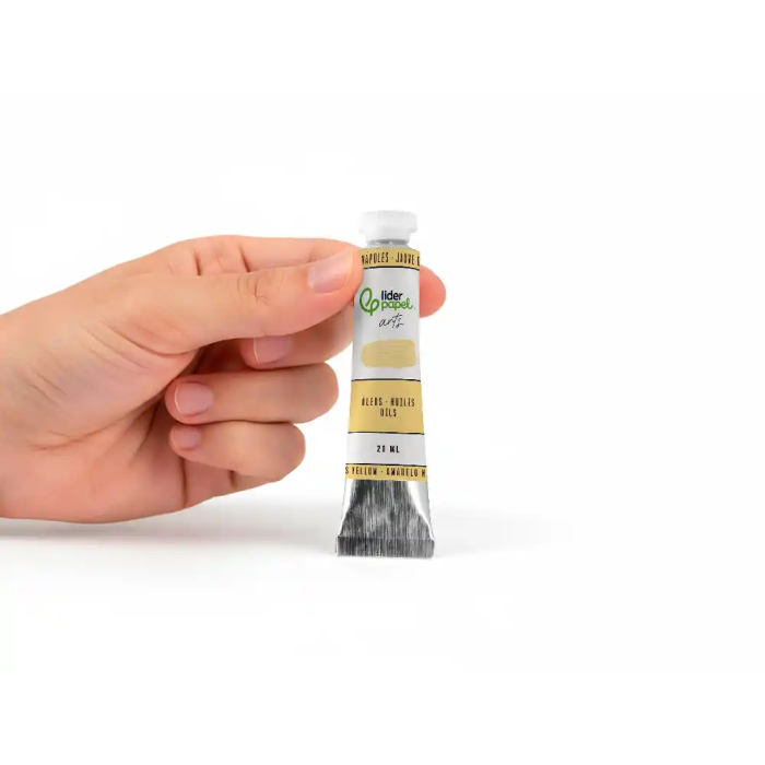 Liderpapel Pintura al Óleo Tubo de Aluminio 20 ml Amarillo Nápoles 4