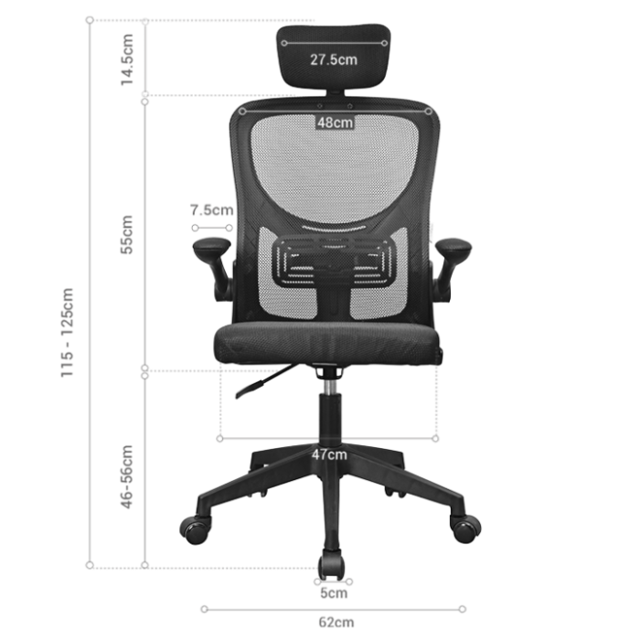 Silla Ergonomica Mars Gaming Mgcergoplusbk Negra 2