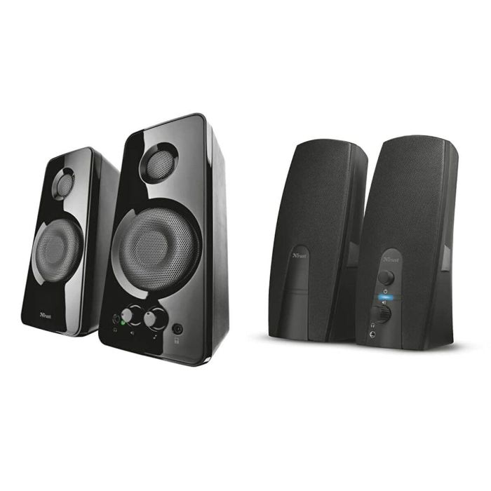 Altavoces Trust 21560 Tytan 2.0 Sonido Nítido Potencia RMS 18W USB Control S Volumen y Bajo Conexión 3.5mm para PC y Portátil 0 Altavoces Trust 21560 Tytan 2.0 Sonido Nítido Potencia RMS 18W USB Control S Volumen y Bajo Conexión 3.5mm para PC y Portátil 0
