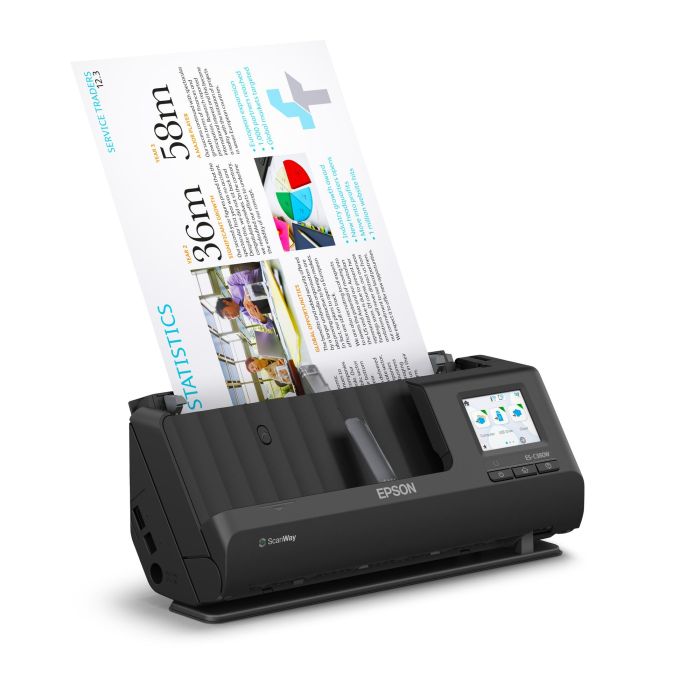 Epson ES-C380W Escáner Sobremesa A4 30PPM, 600x600 DPI, Negro 3