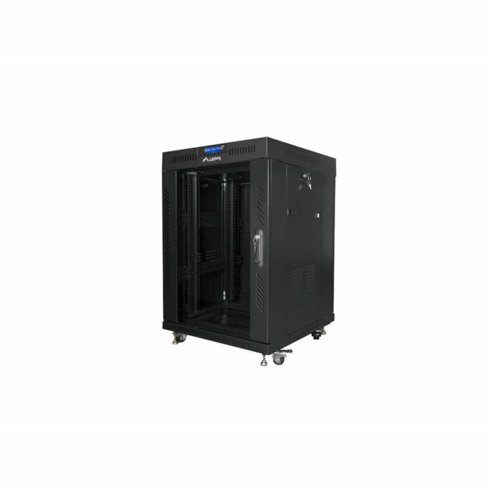 Lanberg FF01-6615-12BL Armario Rack 15U Independiente Negro, Capacidad 800kg, IP20, Ruedas, Patas Ajustables y Bloqueo del Teclado Lanberg FF01-6615-12BL Armario Rack 15U Independiente Negro, Capacidad 800kg, IP20, Ruedas, Patas Ajustables y Bloqueo del Teclado